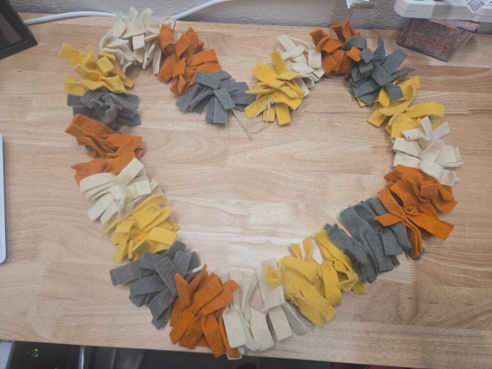 Fall Autumn Garland Leaves Pumpkins Seasonal Thanksgiving Mantel Decor